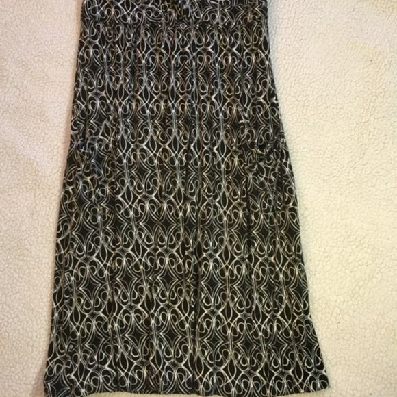 Black/White Print Sleeveless Dress - Size S - Picture 4 of 7